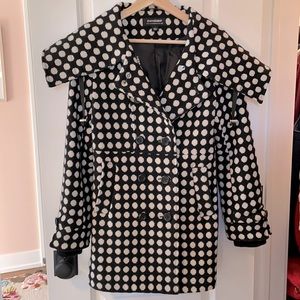 Nordstrom “CoffeeShop” Brand Polka Dot Coat